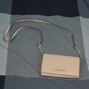 Karl Lagerfeld beige cross body bag